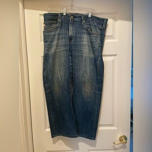 AG Adriano Goldschmied “The Protege” Straight Leg Blue Denim Jeans